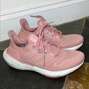 Adidas Pink UltraBoost Athletic Shoes
